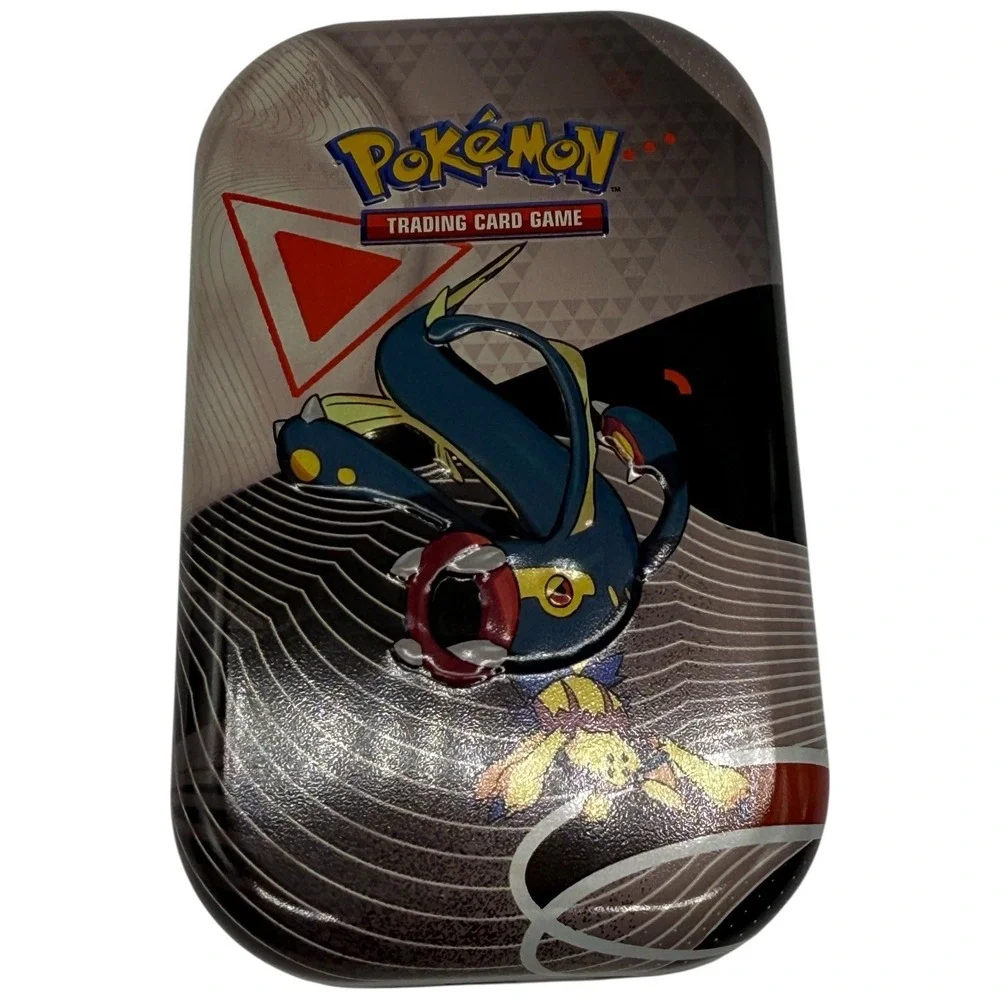 Pokemon TCG Collector Chest and 7 Unova Mini Tins Empty Storage Set Excellent